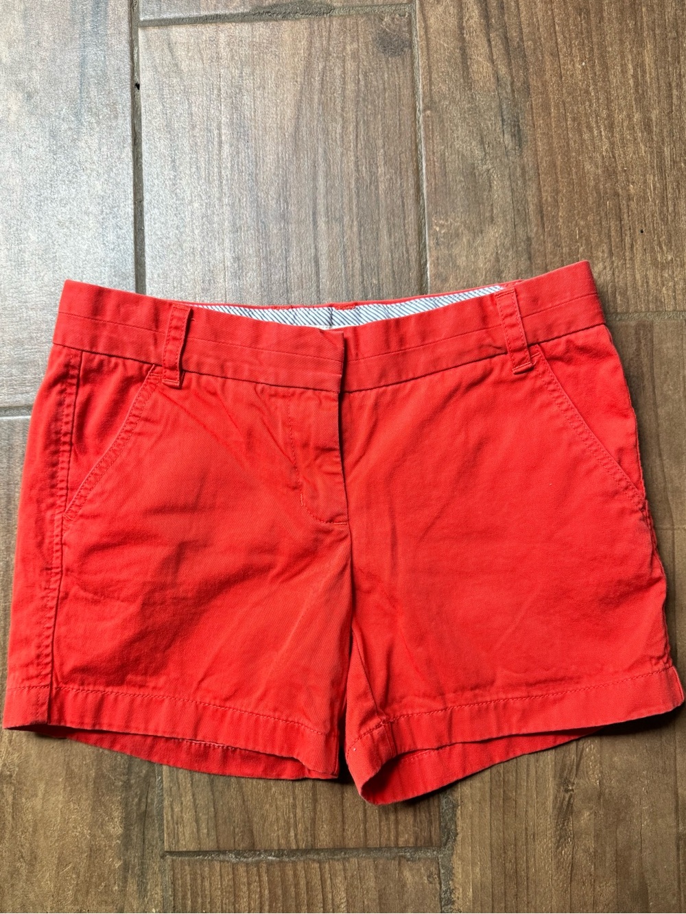 J Crew Women’s Red Chino Shorts